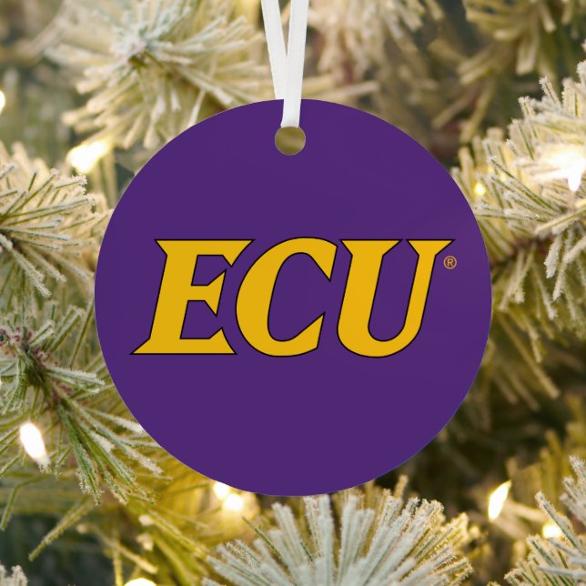 East Carolina University | ECU Logo Metal Ornament (Insitu)