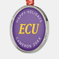 East Carolina University | ECU Logo Metal Ornament | Zazzle