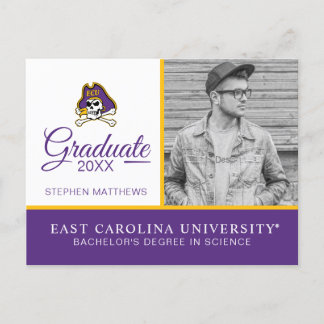 East Carolina University | ECU Pirates Announcement Postcard