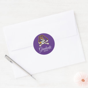East Carolina University   ECU Pirates Classic Round Sticker
