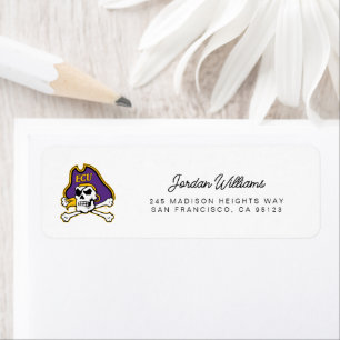 East Carolina University ECU Pirates Label
