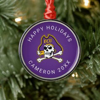 East Carolina University | ECU Pirates Metal Ornament