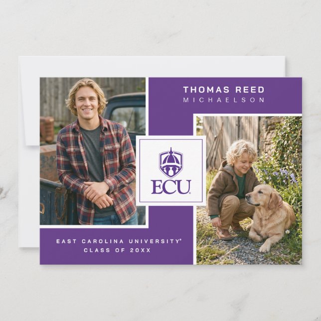 East Carolina University Graduation Invitation (Front)