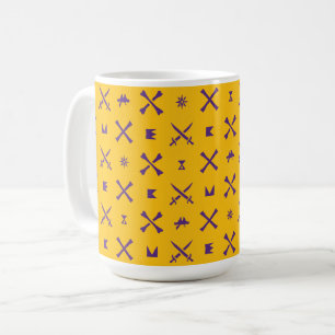East Carolina University Pirates Purple Pattern Coffee Mug