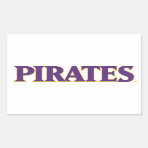 East Carolina University Pirates Rectangular Sticker