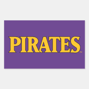 East Carolina University Pirates Rectangular Sticker