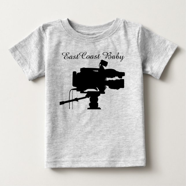East Coast Baby film cinema movie camera Baby T-Shirt (Front)