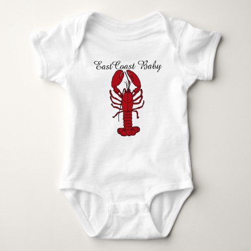 East Coast Baby Lobster Nova Scotia Canada Baby Bodysuit