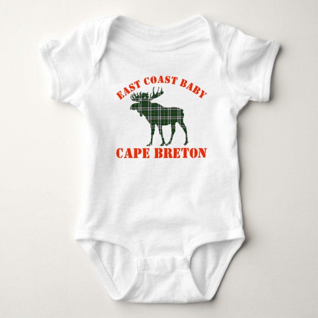 East Coast Baby moose  Cape Breton tartan shirt (Front)