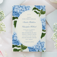 East Coast Blue Hydrangea Garden Wedding