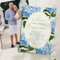 East Coast Blue Preppy Hydrangea Garden Wedding