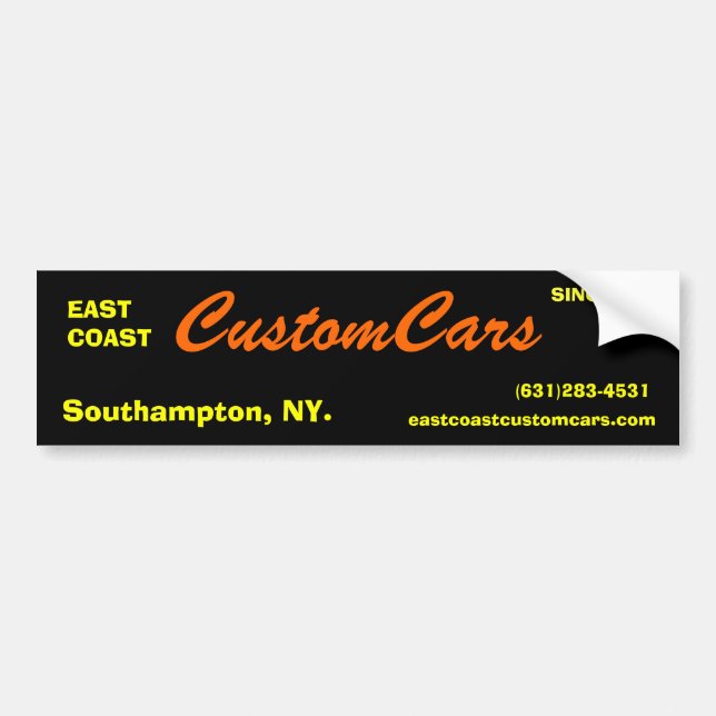 east coast bumper sticker (Front)