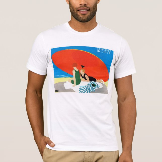 East Coast by LNER ~ Beach Umbrella T-Shirt (Front)