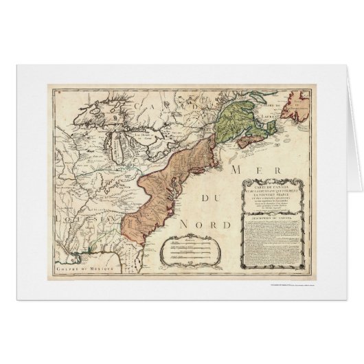 East Coast & Canada Map 1756 Cards (Front Horizontal)