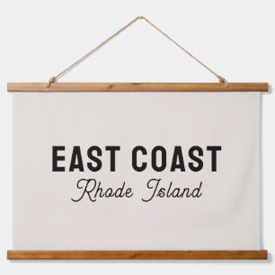 East Coast Decor Custom City Name State Sign Hanging Tapestry