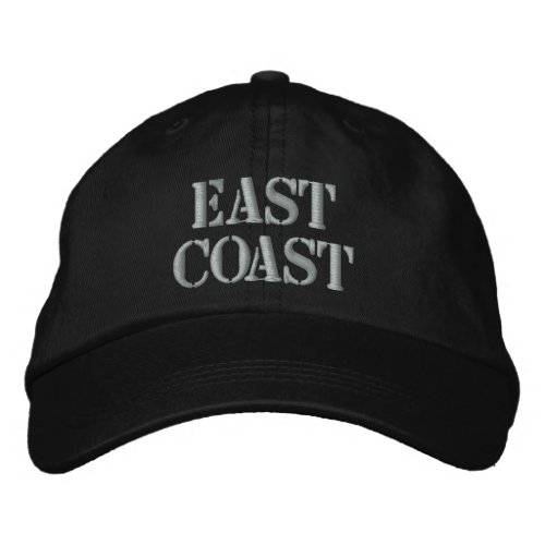 EAST COAST EMBROIDERED BASEBALL CAP