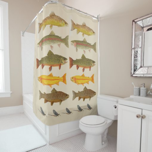 East Coast Fly Fishing Shower Curtain Zazzle