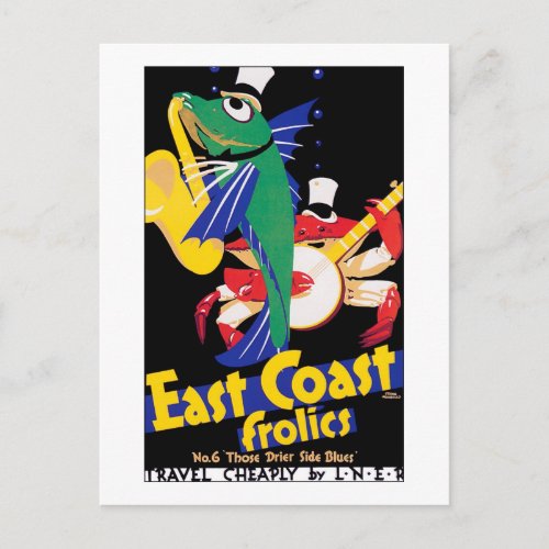 East Coast Frolics No 6 Postcard