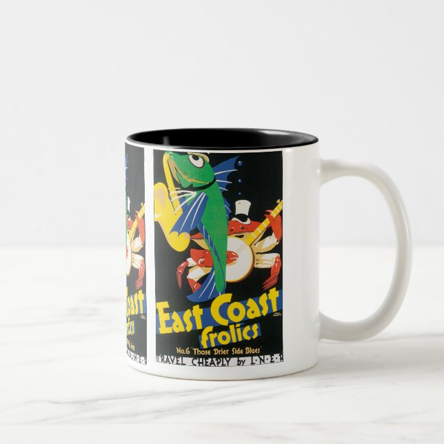 East Coast Frolics Two-Tone Coffee Mug (Right)