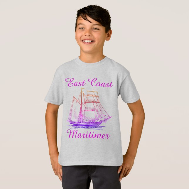 East coast Maritimer sailing ship nautical shirt (Front Full)