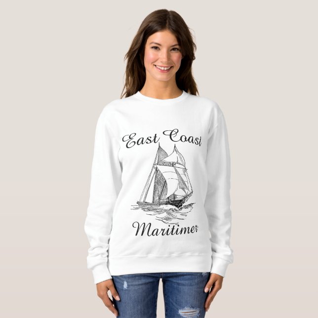 East coast Maritimer sailing ship nautical sweater (Front Full)