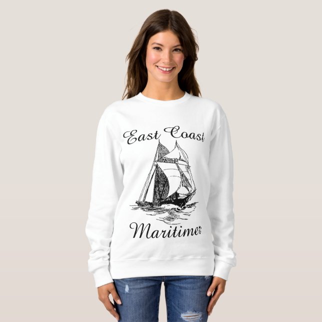 East coast Maritimer sailing ship nautical sweater (Front Full)