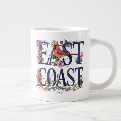 East coast sea Cardinal Giant Coffee Mug