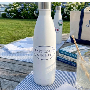 East Coast Summer Preppy Oval Sticker