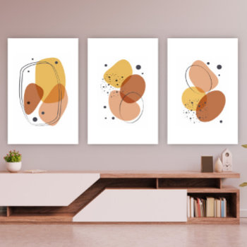 East Colors Organic Shapes Compositions Wall Art Sets by artOnWear at Zazzle