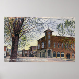 East End View of Main StreetKlamath Falls, OR Poster