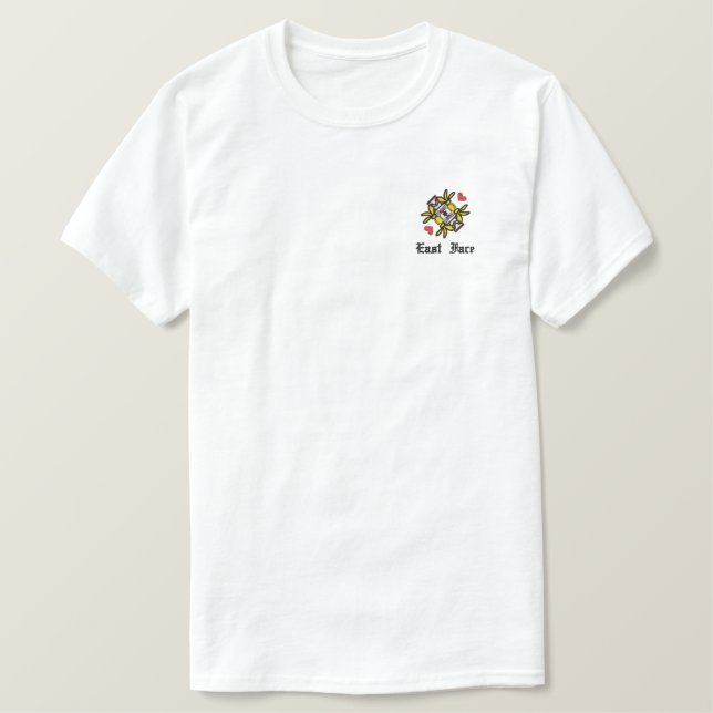 East Face Embroidered T-Shirts (Design Front)
