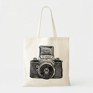 East German Camera - Black Tote Bag