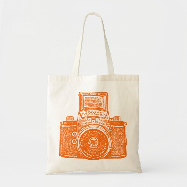 East German Camera - Orange Tote Bag (Front)