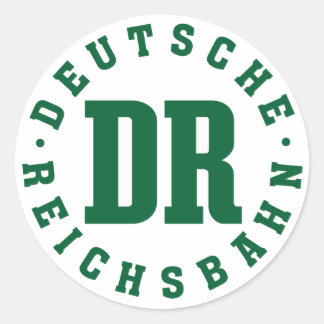 East German Railroad- Deutsche Reichsbahn Classic Round Sticker