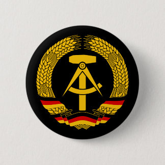 East Germany Coat of Arms / Deutschland State Seal Pinback Button