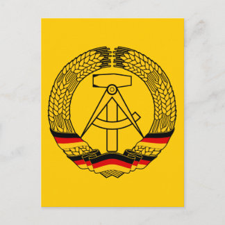 East Germany Coat of Arms / Deutschland State Seal Postcard