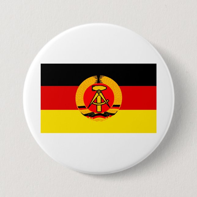 East Germany Flag Button (Front)