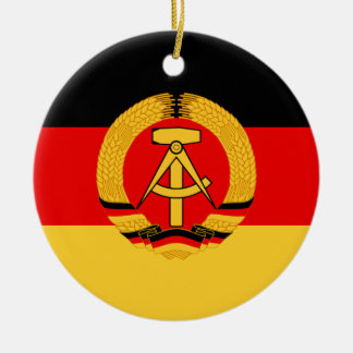 East Germany Flag Ceramic Ornament