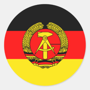 2x Aufkleber DDR Fahne GDR Flagge Sticker Fun Ossi Ostdeutschland Osten
