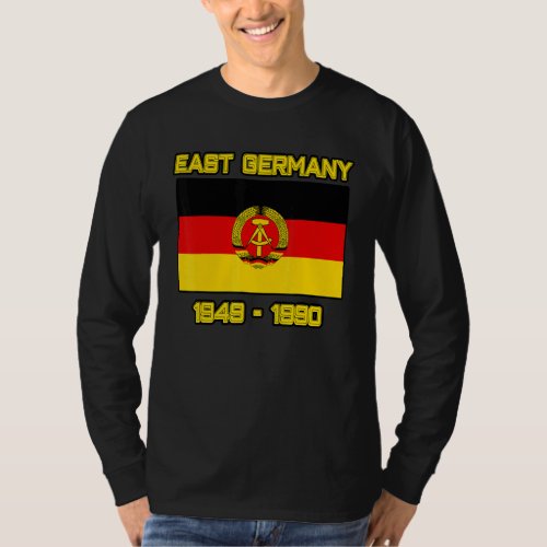 East Germany Flag  German Democratic Republic  Soc T_Shirt