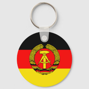 East Germany Flag Keychain