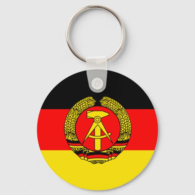 East Germany Flag Keychain (Front)