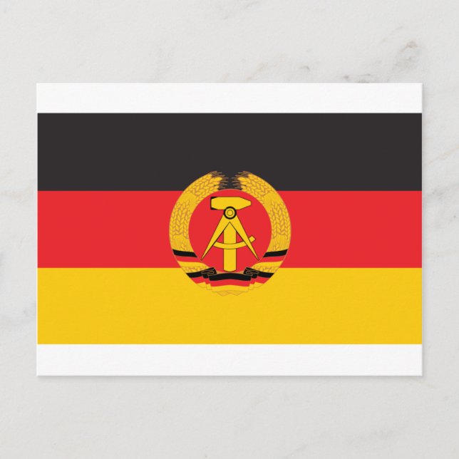 East Germany Flag Postcard (Front)