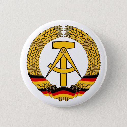 East Germany National Emblem Button