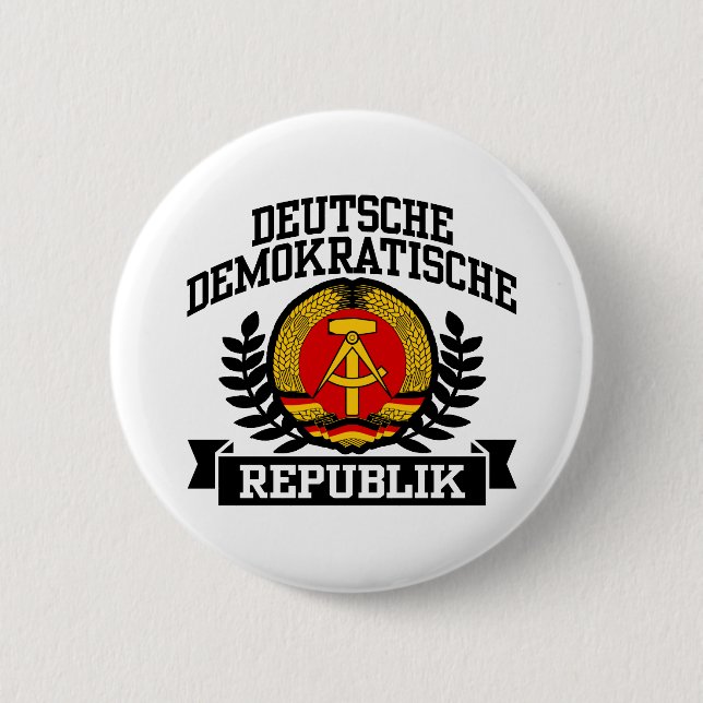 East Germany Pinback Button (Front)