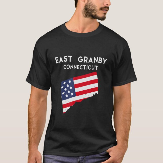 East Granby Connecticut USA State America Travel C T-Shirt (Front)