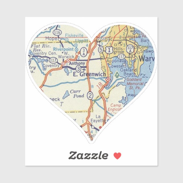 East Greenwich Rhode Island Sticker (Sheet)