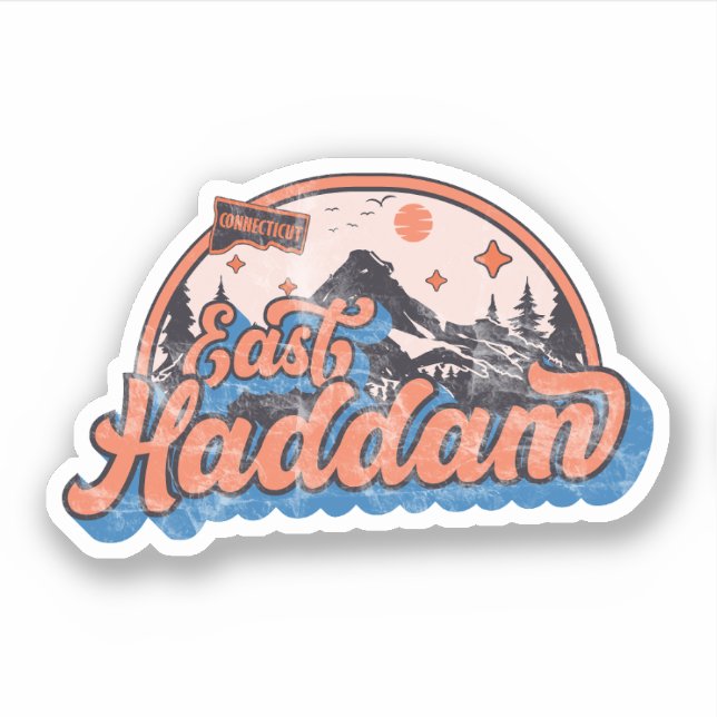 East Haddam, Connecticut Sticker (Front)
