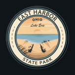 East Harbor State Park Ohio Badge Magnet<br><div class="desc">East Harbor State Park illustration in a badge style circle.</div>