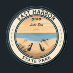 East Harbor State Park Ohio Badge Magnet<br><div class="desc">East Harbor State Park illustration in a badge style circle.</div>